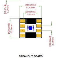 DFN-8 Breakout Board (3 x 3 mm, 0.65 mm)