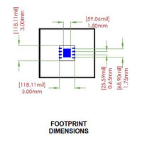 DFN-8 Breakout Board (3 x 3 mm, 0.65 mm)