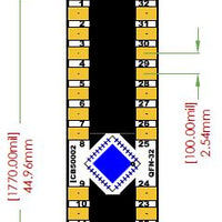 QFN-32 Breakout Board (5.1 x 5.1mm, 0.5mm)