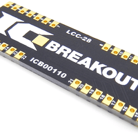 LCC-28 Breakout Board (9.5 x 9.5 mm, 1.27 mm)