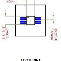 TSSOP-8 Breakout Board (3 x 3 mm, 0.65 mm)