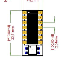 TSSOP-14 Breakout Board (4.4 x 5 mm, 0.65 mm)