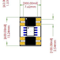 QFN-16 Breakout Board (3 x 3 mm, 0.5 mm)