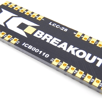 LCC-28 Breakout Board (9.5 x 9.5 mm, 1.27 mm)