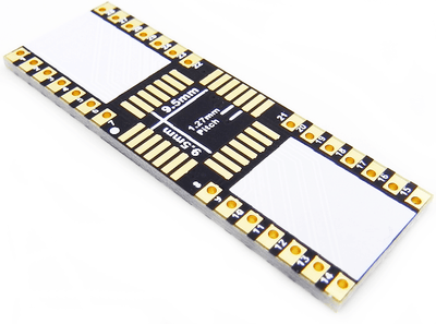 LCC-28 Breakout Board (9.5 x 9.5 mm, 1.27 mm)