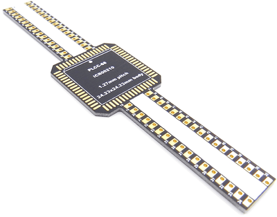 PLCC-68 Breakout Board (24.23 x 24.23 mm, 1.27 mm)