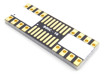 SOIC-16 Breakout Board (3.9 x 9.9 mm, 1.27 mm)