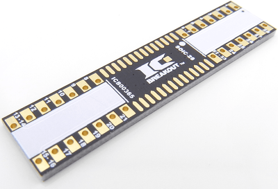 SOIC-28 Breakout Board (7.5 x 17.9 mm, 1.27 mm)